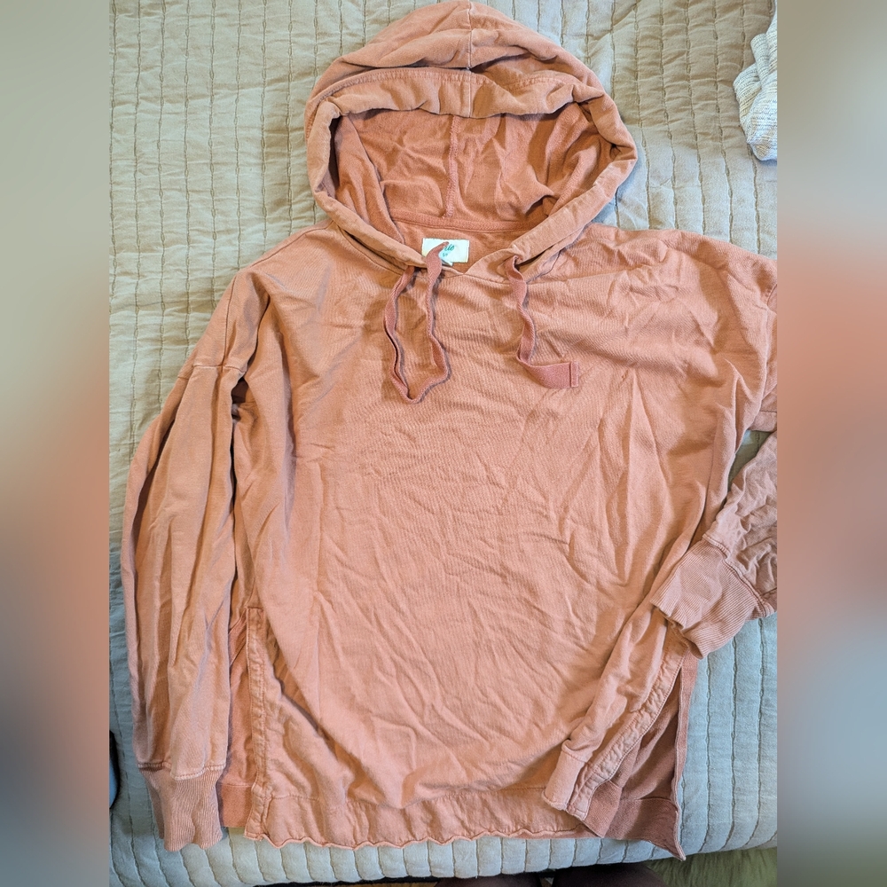 Aerie Coral Hooded Top
